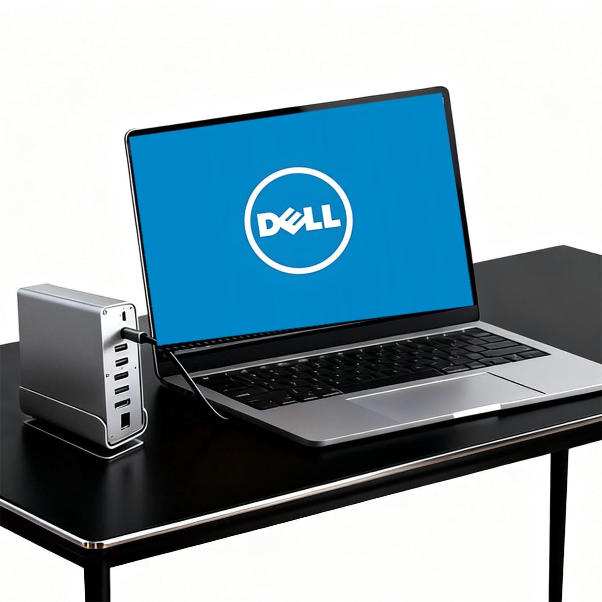 Docking Station for Dell XPS 16 Laptop,15-in-1 USB C with 360 ° Rotating Base, 2 * 4K HDMI and 1*DP, 10Gbps USB Port Transfer, RJ45, Audio, SD/TF