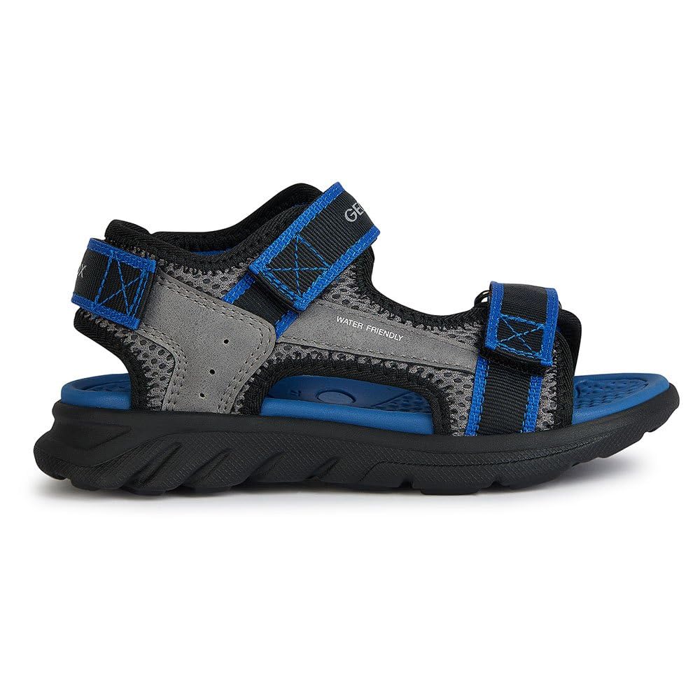 Geox Boys J Airadyum Bo Sandal, Grey Royal, 9 UK Child
