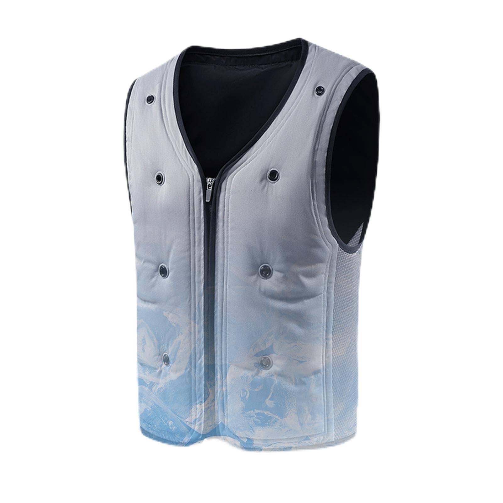 Generico Gilet Rinfrescante Uomo Riutilizzabile Unisex Per Adulti | Gilet Rinfrescante Leggero Con Ghiaccio Motociclismo, Corsa, Sport All'Aperto, Pesca