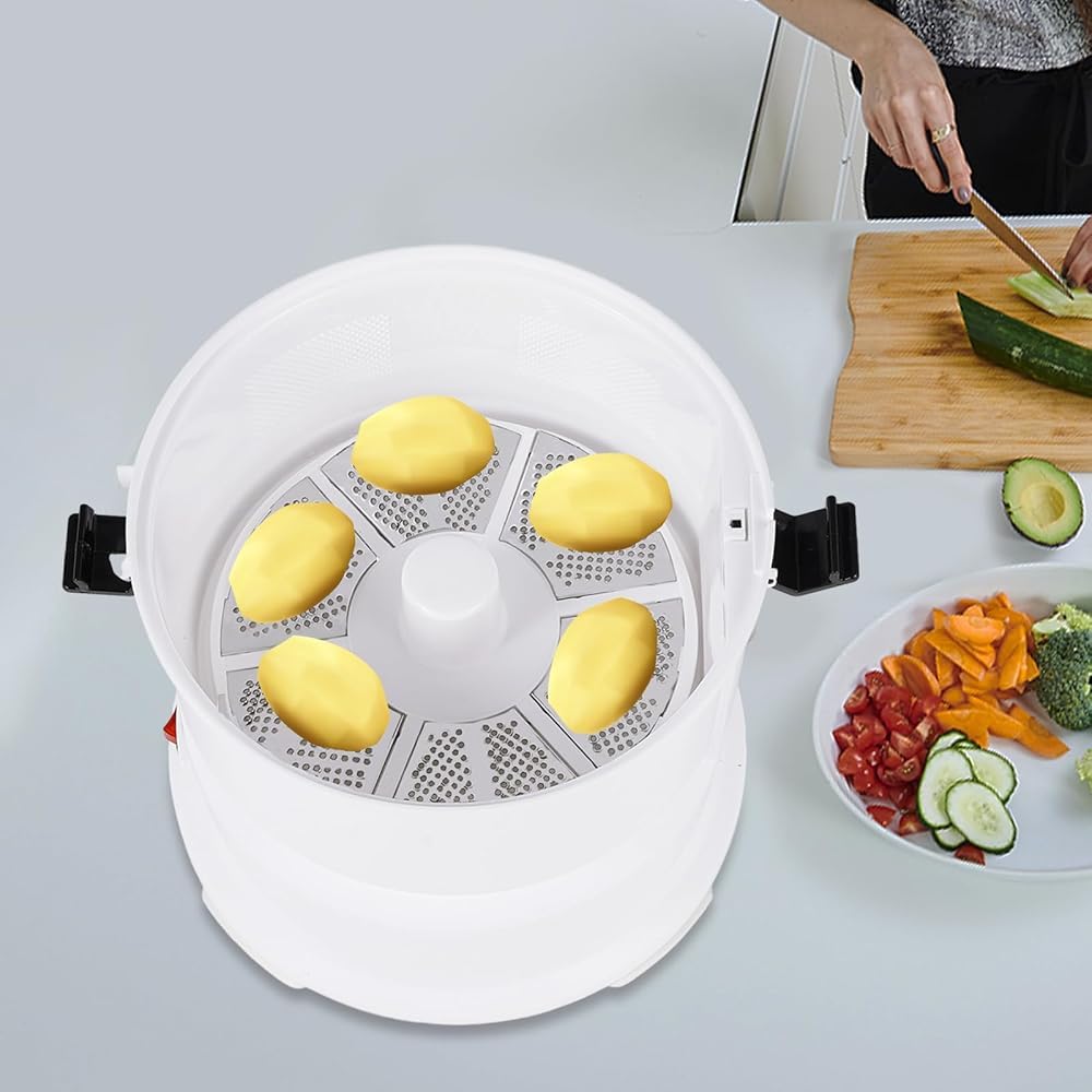 Pelapatate Elettrico 2 in 1,Macchina pelapatate elettrica, pelapatate Automatico,Macchina per sbucciare Frutta e Verdura Commerciale