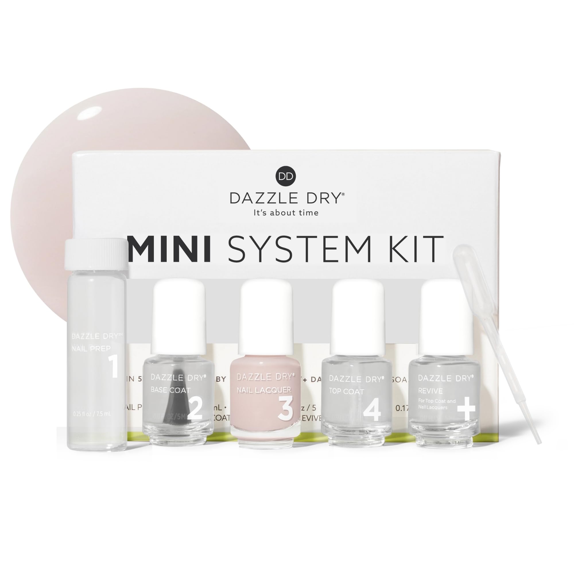 Dazzle Dry Mini Kit – Touch of Love – 4 Step System (5 Piece Kit)