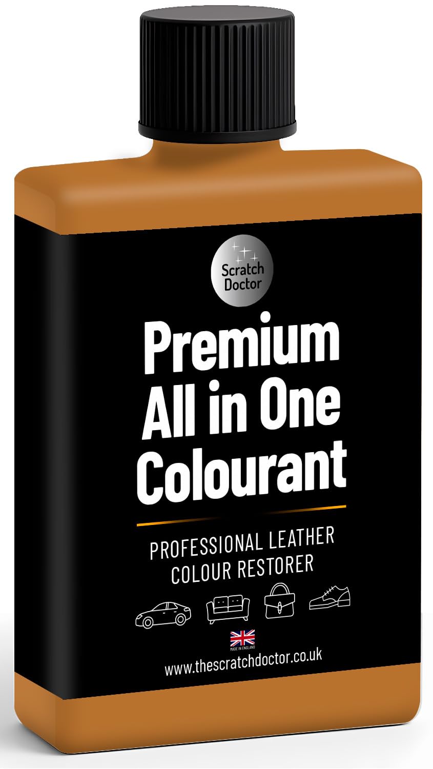 Scratch Doctor All in One Leather Colourant Self Seal Leather Dye Repair Paint for Furniture, Sofas, Car Seats (Cream, 250ml) — view 45
