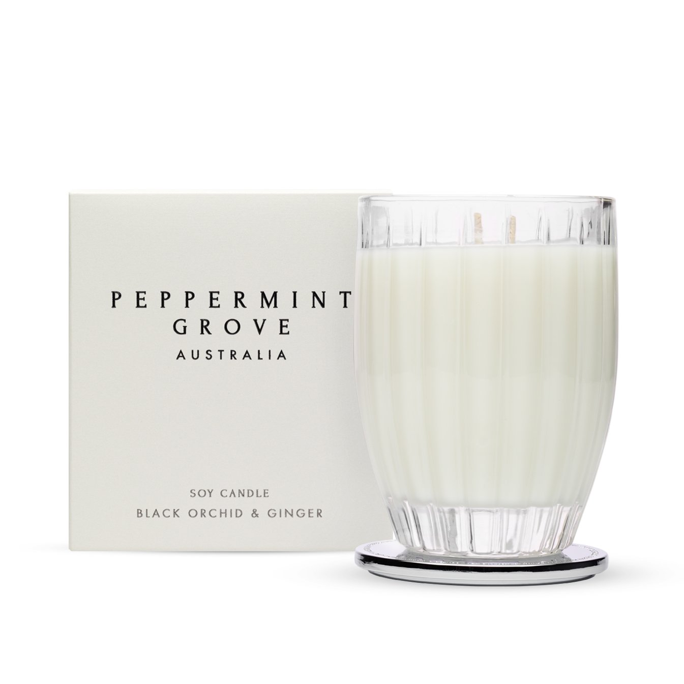 Peppermint Grove Large Candle 350g (Black Orchid & Ginger)