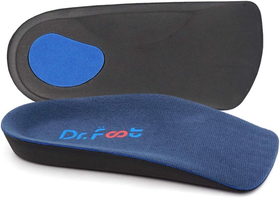 Dr. Foot's 3/4 Length Orthotics Insoles - Best Insoles for Corrects Over-Pronation, Fallen Arches, Fat Feet - Plantar Fasciitis, Heel Spurs and Other Foot Conditions -1 pair (M- W9-10.5 | M7.5-9) - Image 6