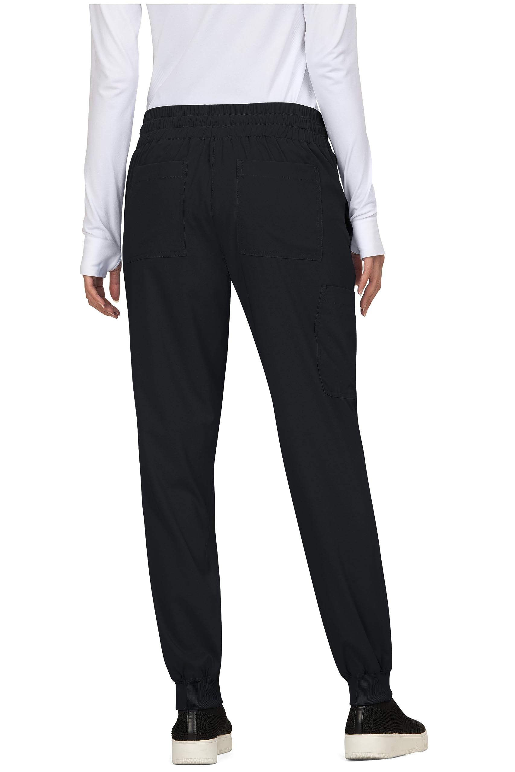 KOI Basics Womens Jogger Scrub Pants- 761 Quinn Jogger Black