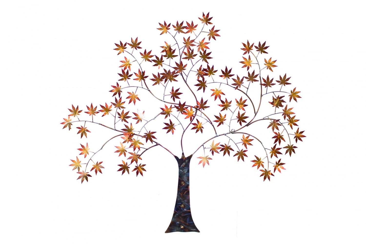 Kunstloft Escultura de Pared en Metal 'Greeting Tree' 100x89x7cm Hecha a Mano