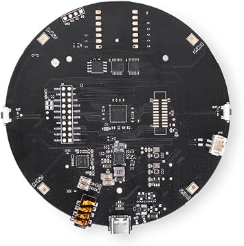 reSpeaker XVF3800 USB Microphone Array, 4-Mic AI Voice Capture with Noise Cancellation & 360 Far-Field Pickup, Plug & Play for Raspberry Pi, Jetson & Voice Assistants
