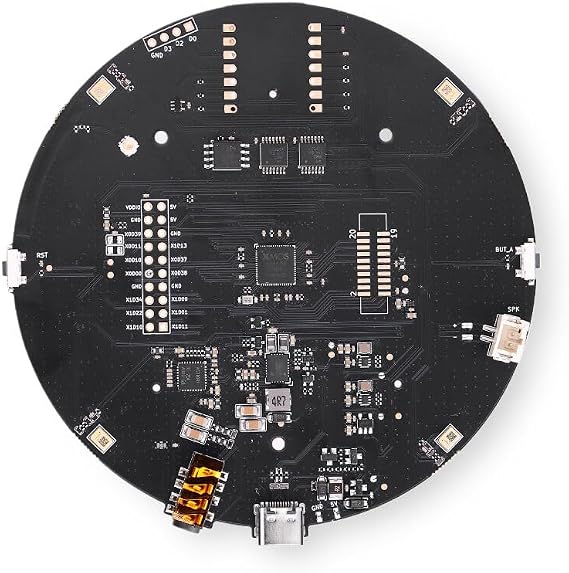 reSpeaker XVF3800 USB Microphone Array, 4-Mic AI Voice Capture with Noise Cancellation & 360 Far-Field Pickup, Plug & Play for Raspberry Pi, Jetson & Voice Assistants