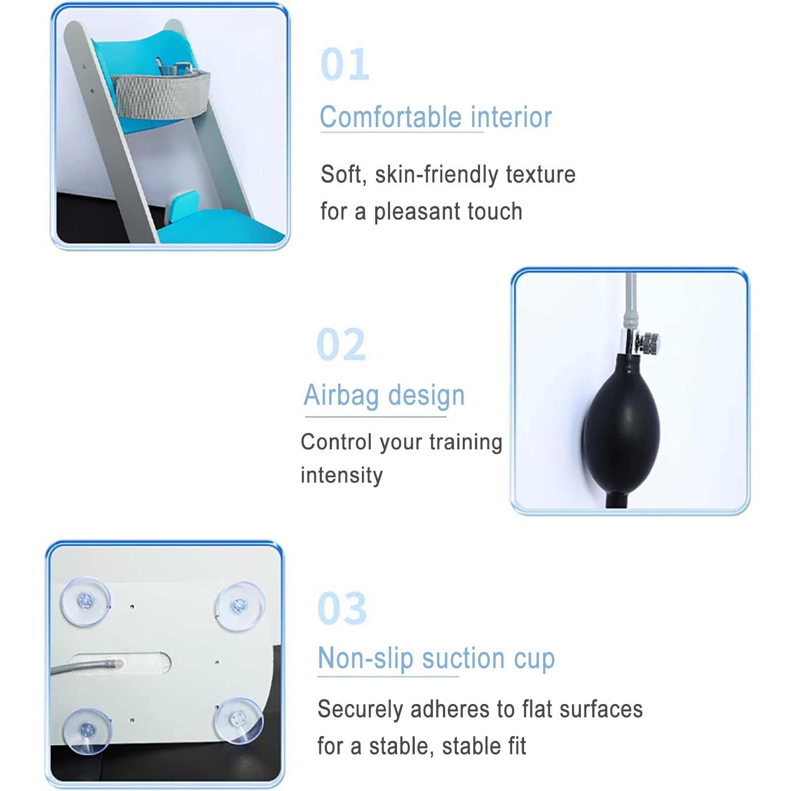 Knöchel-Rehabilitationstrainingsgerät, Professioneller Knöchel-Rehabilitationstrainer Mit Airbag, 5-Fach Einstellbar Und Maximaler Winkel 140°, All-Winkel-Übung Für Die Postoperative Pflege