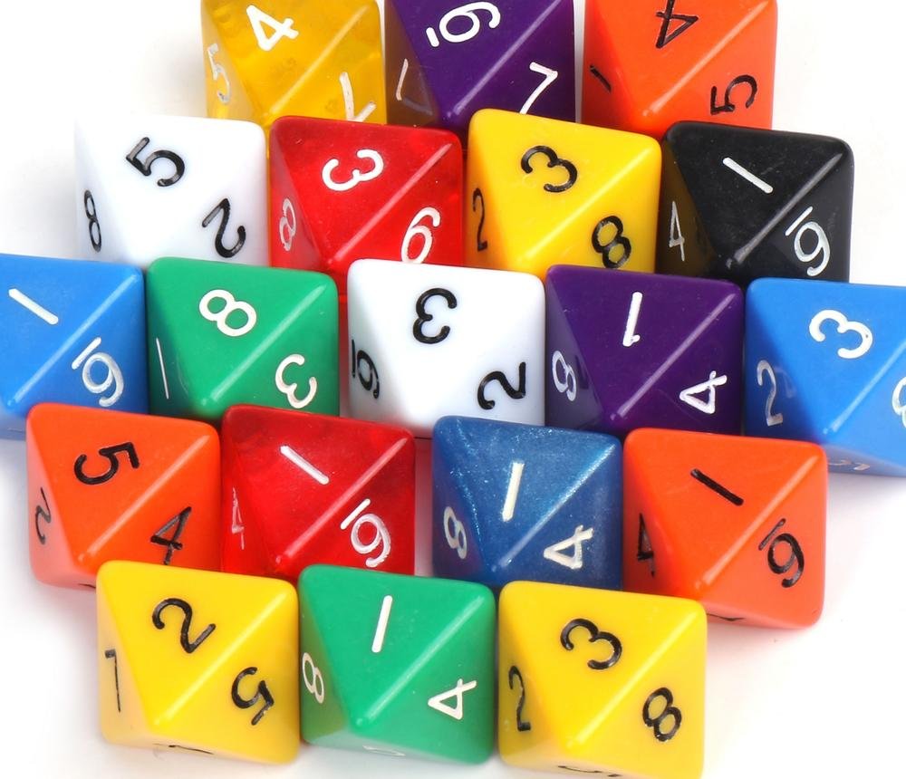 Amazon | 【50個セット】 8面 サイコロ ゲーム ダイス おもちゃ 18mm