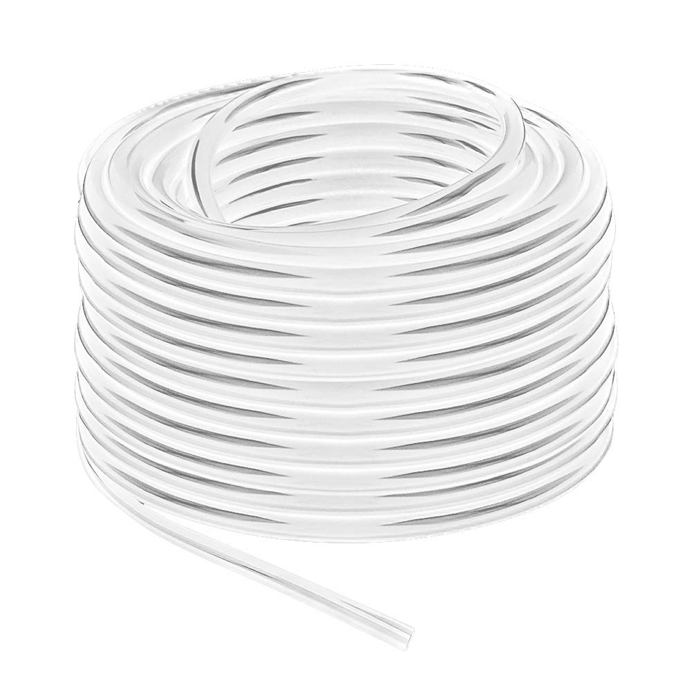 Beduan Pneumatic Tubing Pipe, 6mm x 4mm Clear 541ft/165Meter, Air Compressor PU Hose Line Tube for Fluid Transfer
