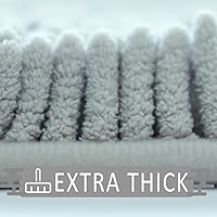 Vista 5 de Bathroom Rugs Sets 2 Piece,Super Absorbent Soft,Thick,Machine Washable Chenille Bath Mat,Non Slip Toilet Floor Rug,Bath Mats for Bathroom,20x32 Plus