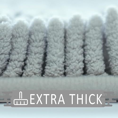 Miniatura 5 de Juego de alfombras de baño de 2 piezas, súper absorbentes, suaves, gruesas, lavables a máquina, alfombra de baño de felpilla antideslizante, tapetes