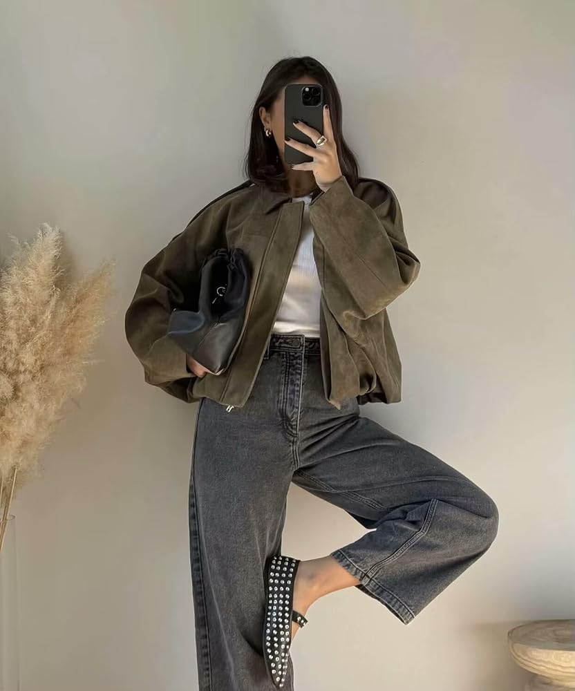 オリーブグリーン クロップドジャケット ZARA - ZARA 紗栄子着用 