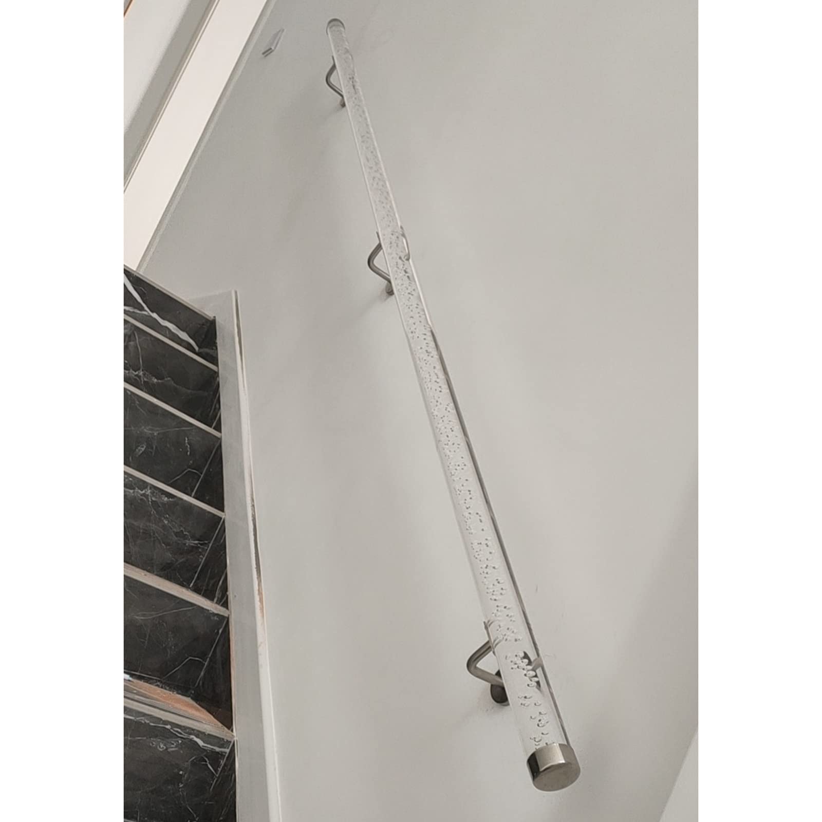 Main courante en acrylique transparent de sécurité pour escalier intérieur
