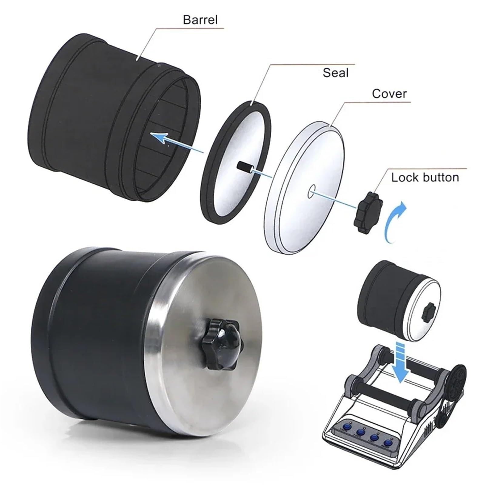 Pulidor de joyas, Pulidor De Joyas, Juego Lijadora Eléctrica, Roca Piedras Preciosas Con Cuentas Rugosas, Máquina Juguete DIY, 2 Uds