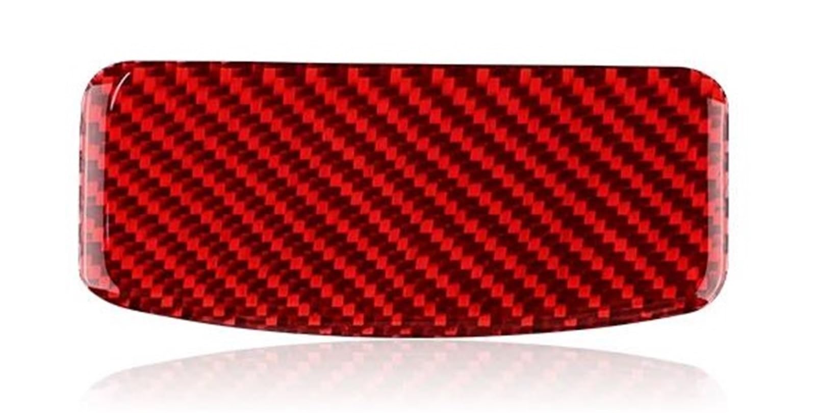 Real Soft Carbon Fiber Sticker for Subaru for Crosstrek for Impreza 2024 Car Co-Pilot Storage Handle RHD LHD Interior Trim Interior Decal Trim(Red)