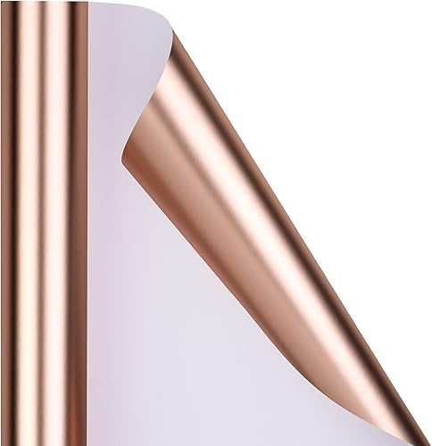 Vista 83 de RUSPEPA Papel de regalo metálico blanco roto, papel mate de color sólido, perfecto para bodas, cumpleaños, Navidad, baby shower, 17 pulgadas x 32.8