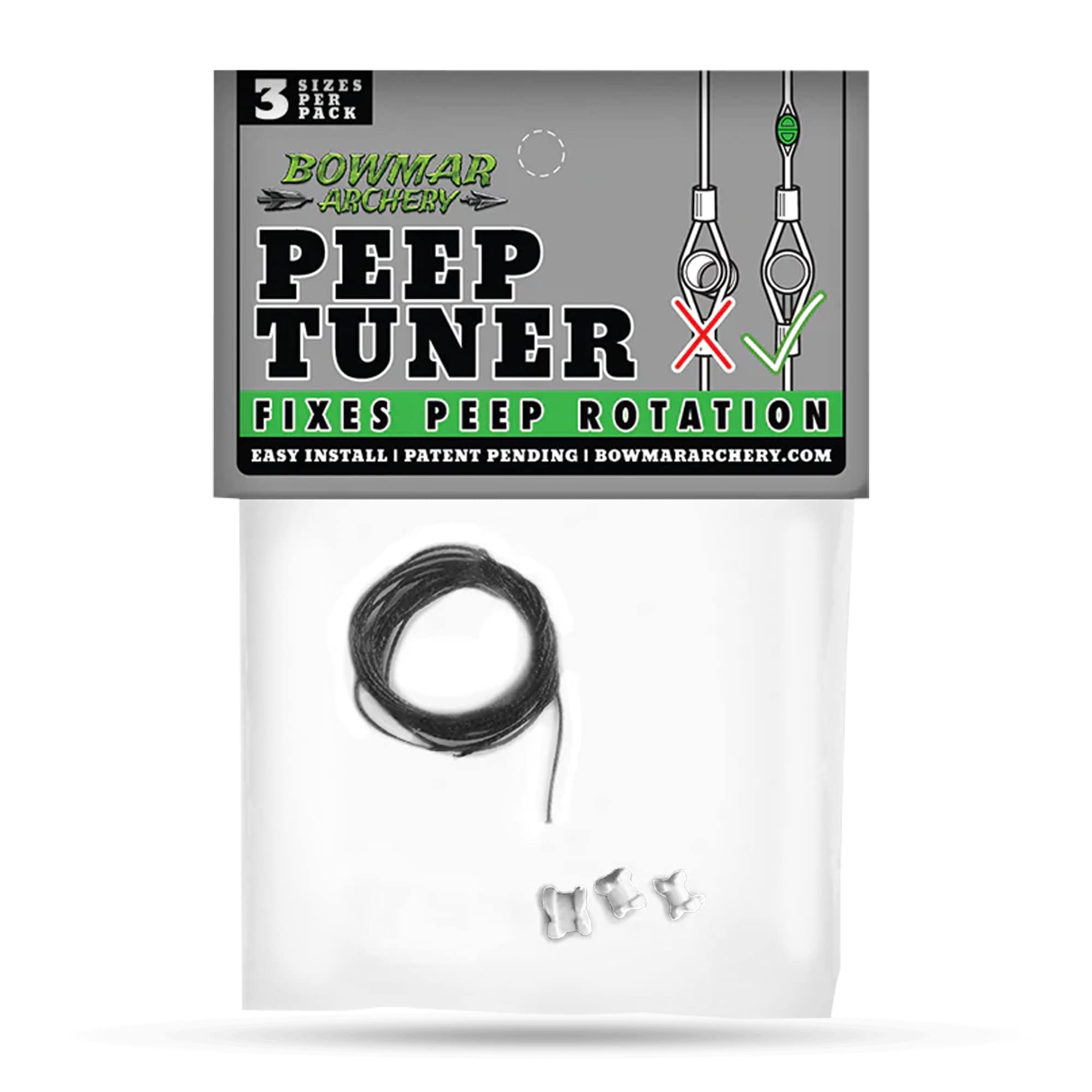 Bowmar Archery Peep Tuner (White)