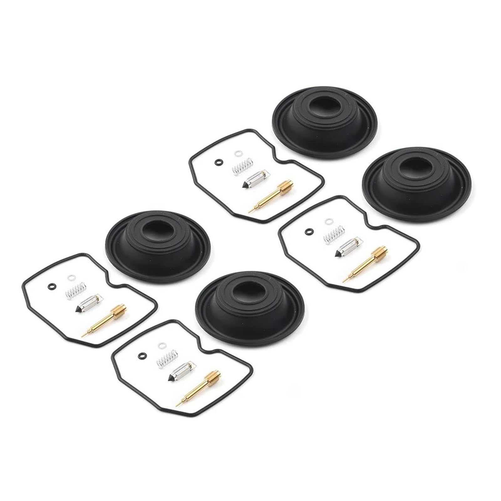 4Sets Motorcycle Carburetor Card Repair Rebuild Kits W/Vacuum Diaphragm for K&AWAS&AKI ZL 600 900 1100 El&imina&tor / ZR550B Zephyr