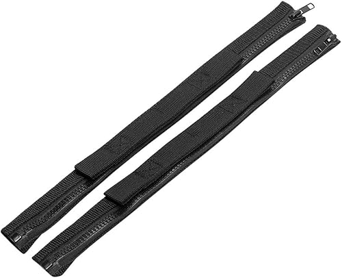 Miniatura 3 de VOFONO 2 correas de control de limitación de puerta ajustables resistentes y resistentes con cremallera para Jeep Wrangler Tj Jk Jl 2000-2018 (negro)