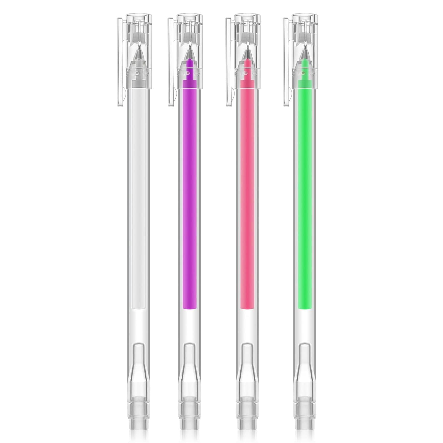 Shpingix Eyebrow Microblading Marker Pen, Brow Mapping Pen, 4 Colors Eyebrow and Lip Positioning Tool white,pink,purple,green