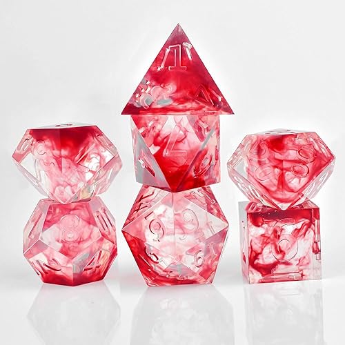 Miniatura 5 de RULE DICE DND - Juego de 7 dados de metal poliédricos D&D con caja de regalo de dados de metal para Calabozos y Dragones DND y juego multijugador de