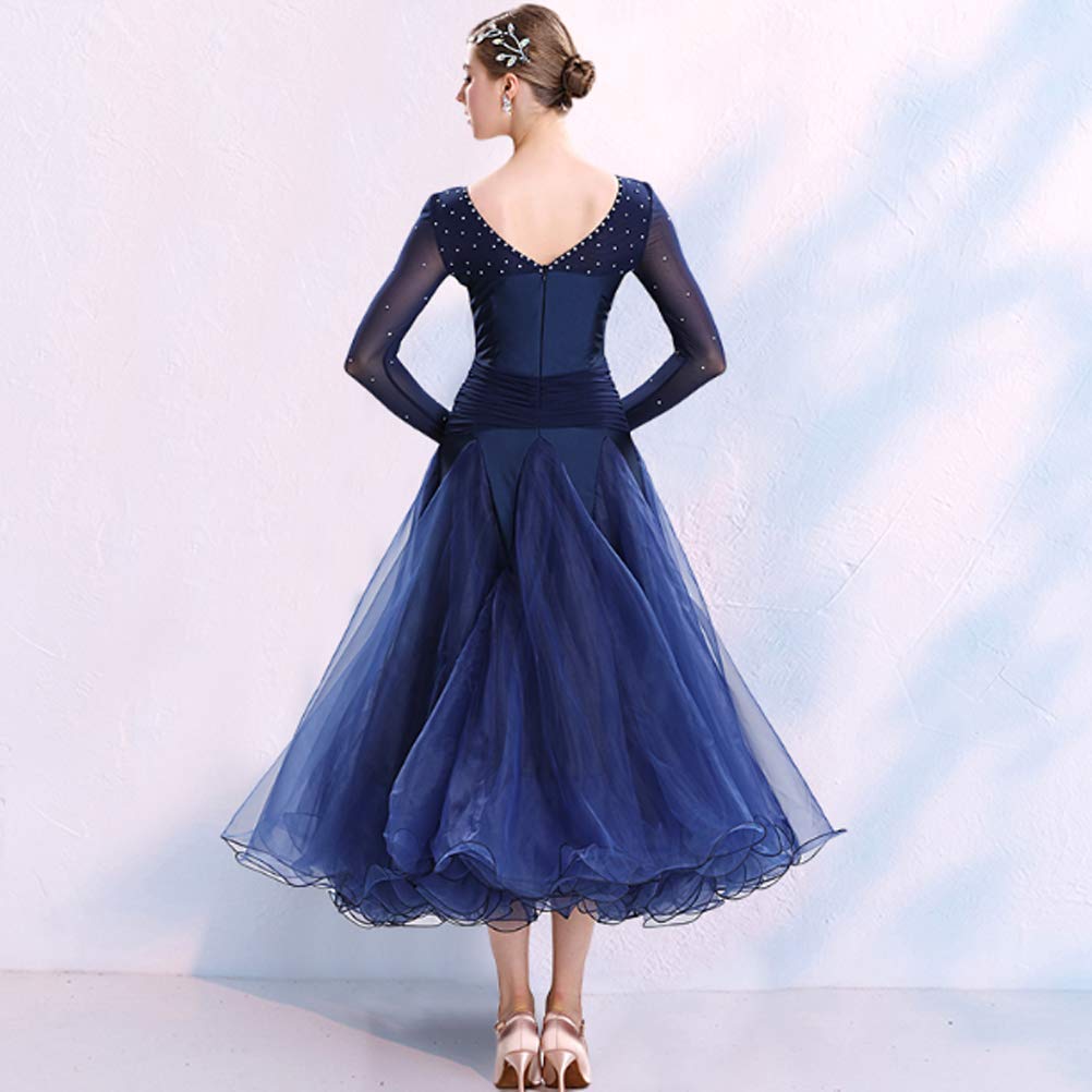 Tanzkleider Damen Standard Tango Gesellschaftstanz Kleider Für Das Walzer Modern Practice Dance Kleid Elegantes Bankett Performance Kostüm