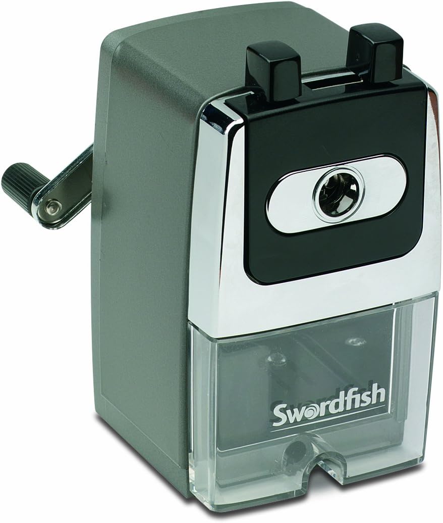 Swordfish 'Ebony 8' Desktop Manual Pencil Sharpener 8mm ref 40124