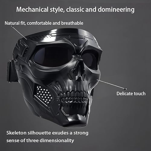 Miniatura 6 de Máscara facial de motocicleta de cara completa, gafas de motocross, ATV, todoterreno, gafas de carreras para hombres y mujeres