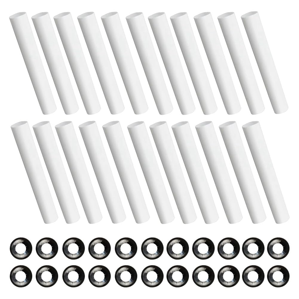Jnchdghwa Garage Door Hinge Quiet Roller Shaft Sleeves 11mm ID 80mm Length Nuts Bearings Gaskets for Car for RV Doors