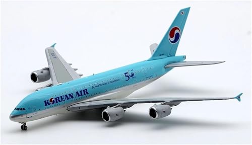 Modelo de avión a escala 1400 para Korean Air Skyteam Airbus A380 Modelo de avión de aleación con soporte para exhibición para aviones Exquisito