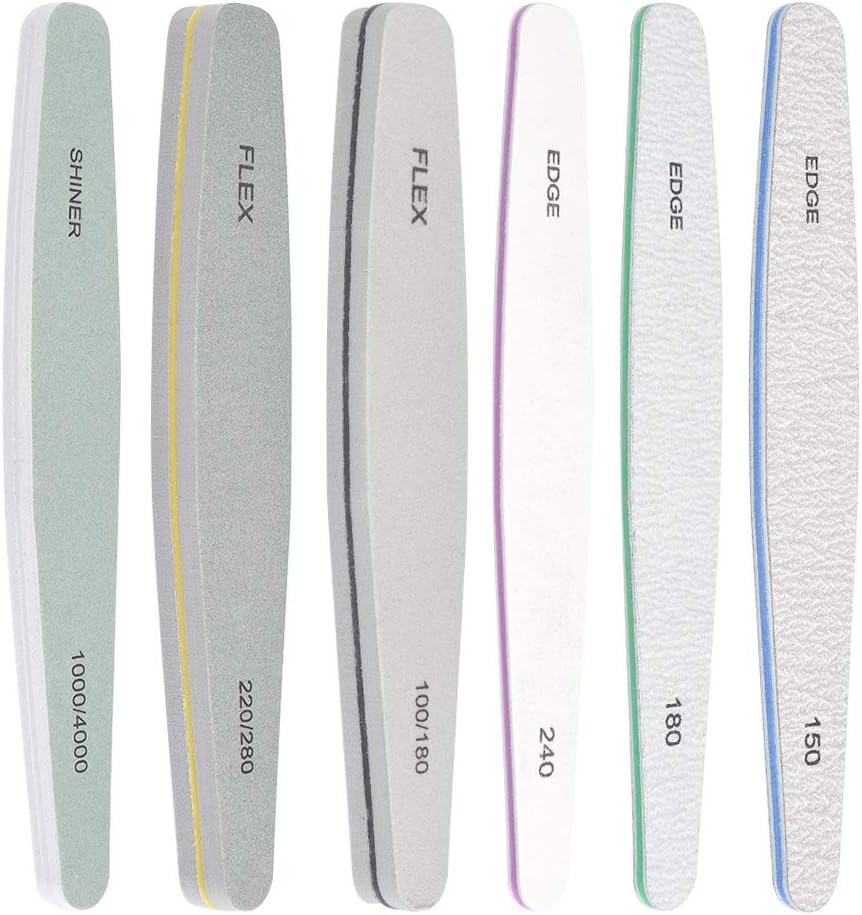 Professional Nail Files and Buffers Set for Acrylic Gel Nail and