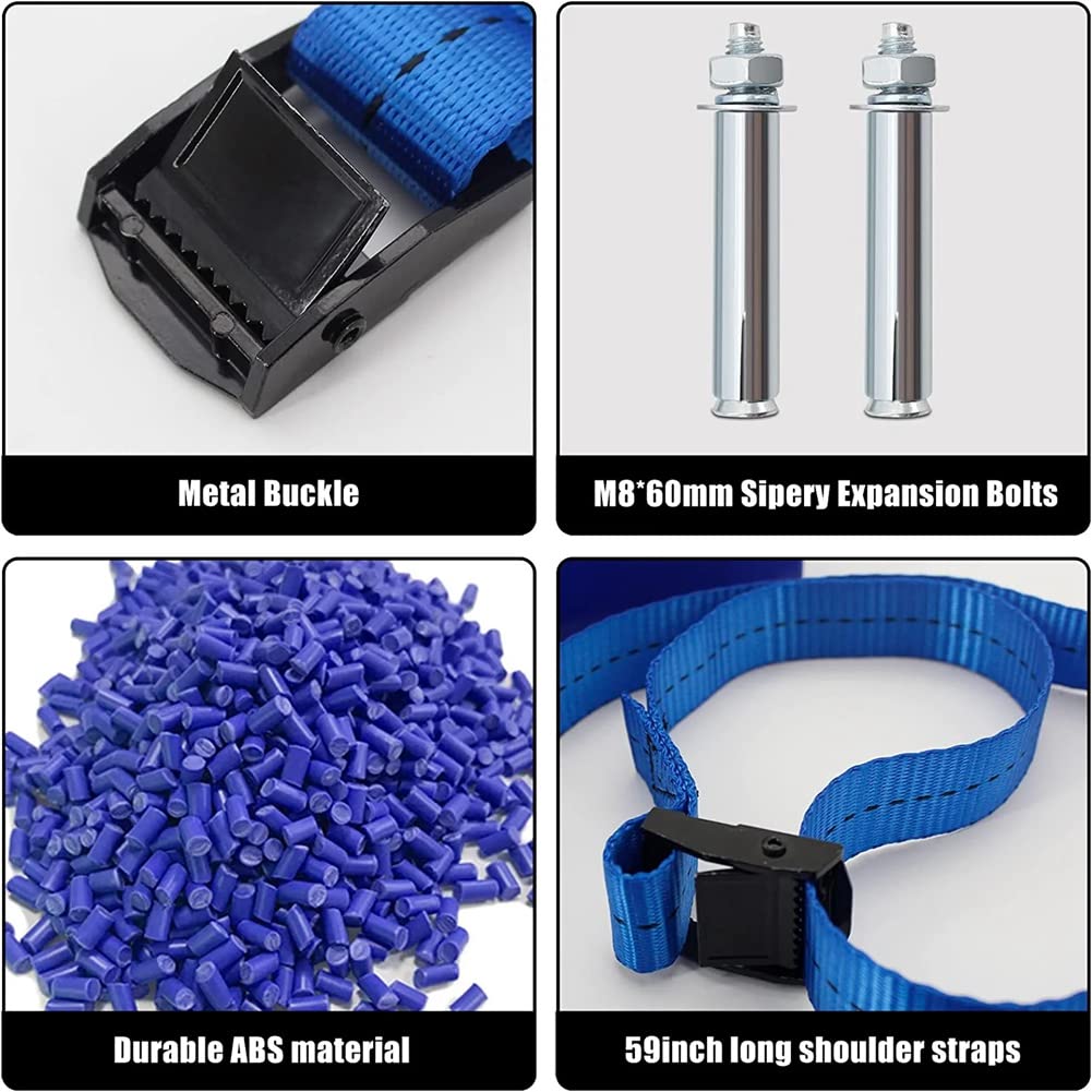 2 Pièces Support pour Cylindre de Propane Support mural Support pour Bouteille de Gaz Bouteille de Gaz ABS Résistant avec Bleu