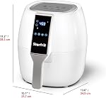 Friteuse à air électrique numérique Starfrit - capacité de 3.5L - écran tactile LED - 7 fonctions préréglées - 1400W