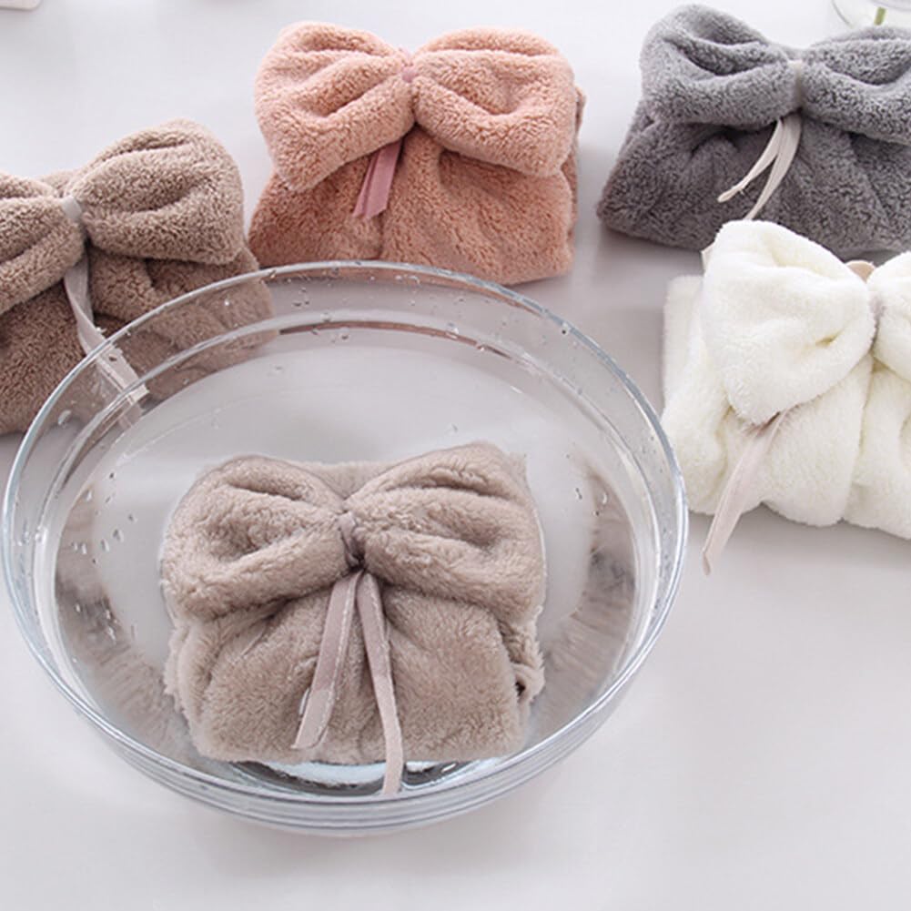 Katutude 2 Pack Kitchen Hanging Towels with Loop Super Absorbent Fingertip Towel Soft Microfiber Hanging Hand Towels Kitchen Bathroom Decorative Hanging Hand Towels - Image 8