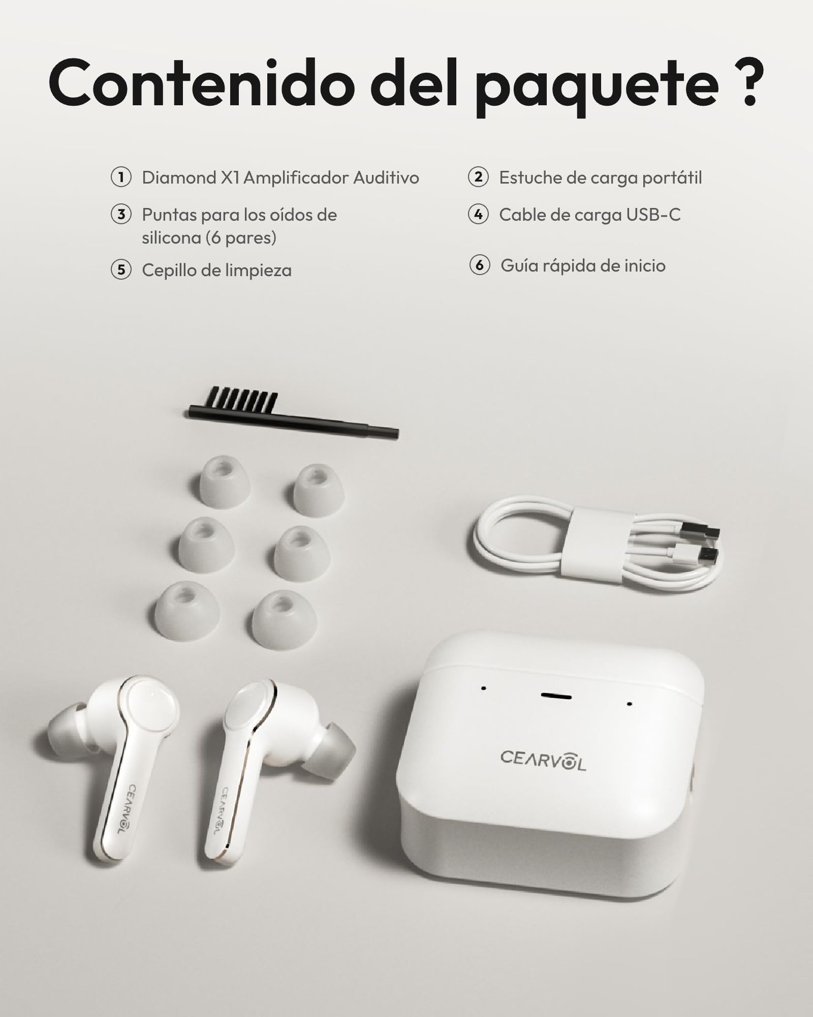 Diamond X1 Amplificador de Sonido con Bluetooth 5.3, App iOS/Android, 16 Canales y Reducción de Ruido, Blanco