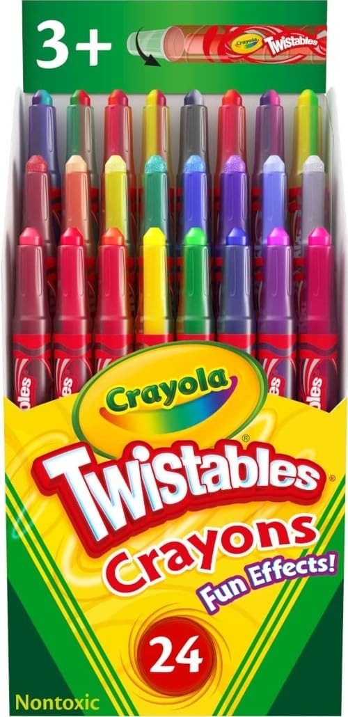 Crayola 24 Mini Twistables Special Effect Crayons