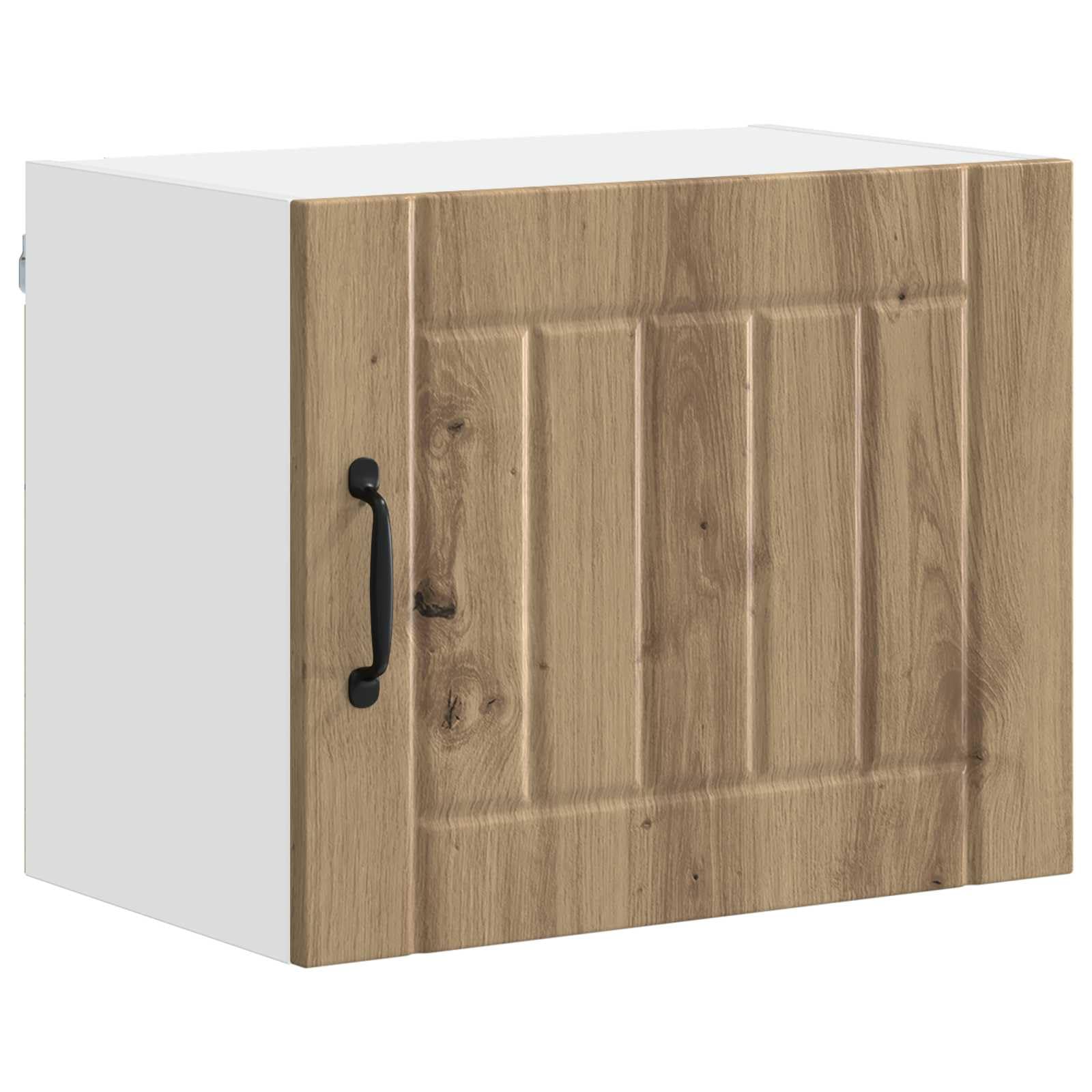 2 Stück Küchenschrank Artisan-Eiche 50 x 31 x 40 cm Holzwerkstoff Aufbewahrungsschrank mit Mehreren Fächern und Schiebetüren für praktische Küchenzubehör Aufbewahrung
