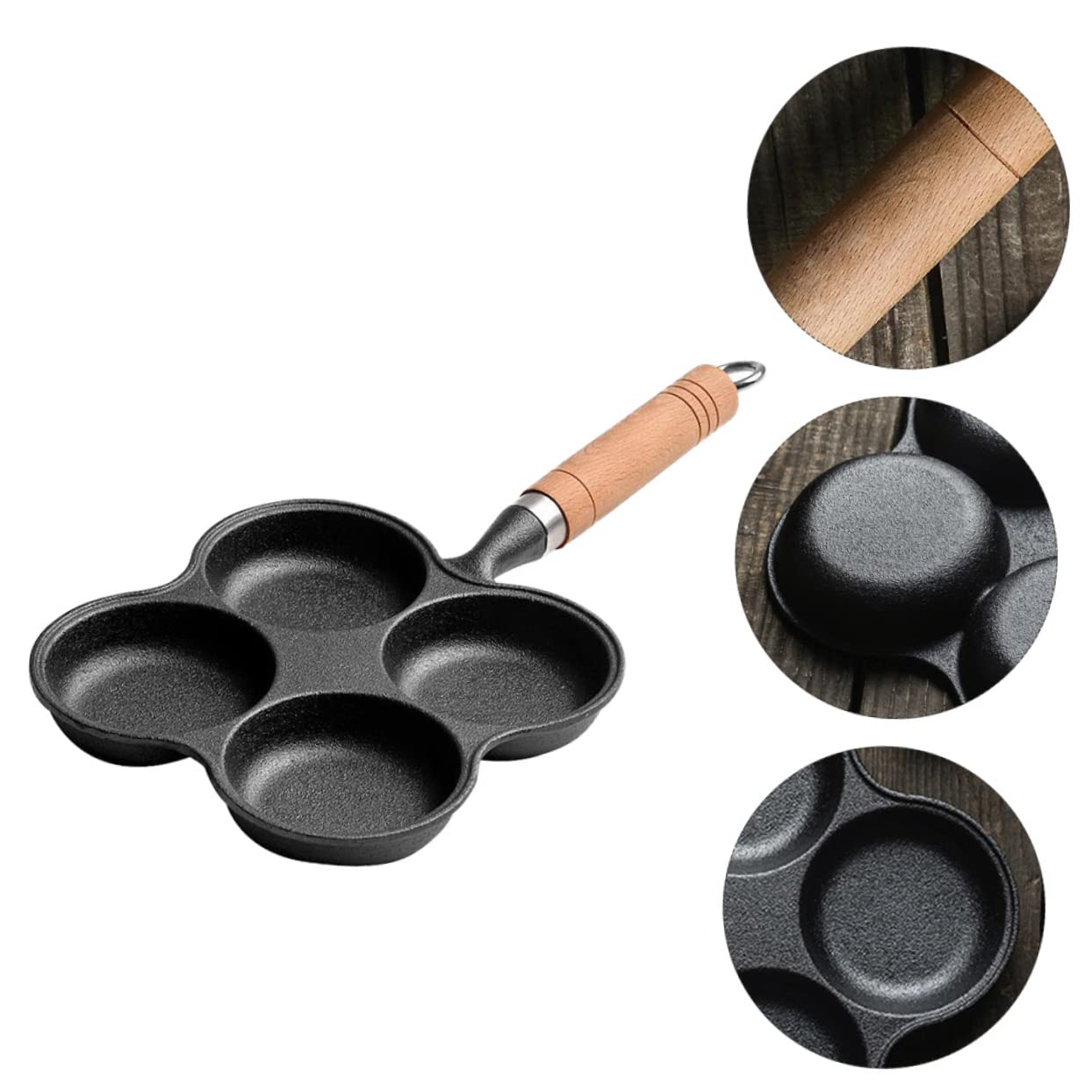 Alipis 1pezzi Padella Per Frittata Pentola Antiaderente Per Uova Design Scanalato Fondo Resistente All Usura Riscaldamento Uniforme