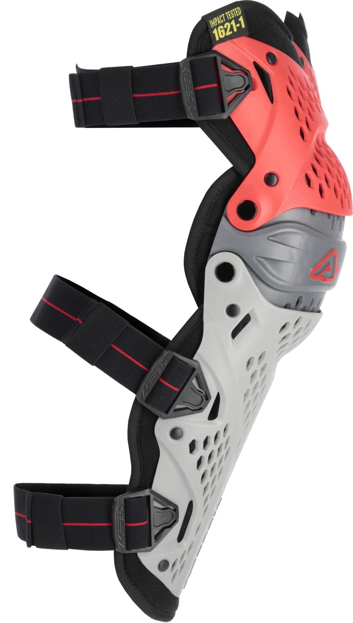 Acerbis Impact Pro Knieprotektoren, rot/grau