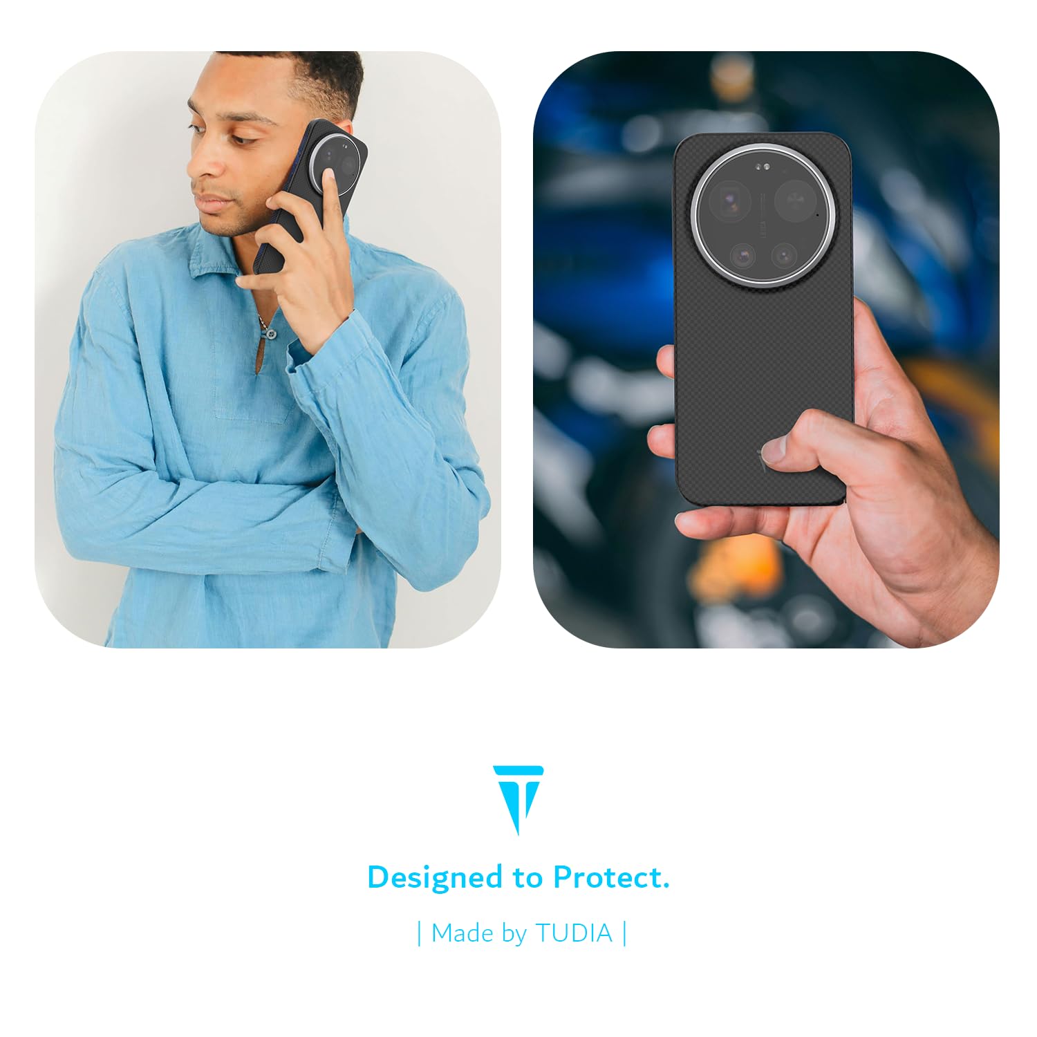 TUDIA Aramidfaser 1500D Schutzhülle für Xiaomi 17 Ultra 5G (2026) – [MagSafe-kompatibel], ultradünn, leicht, starrer Griff, Schutzhülle für Leica Leitzphone, mattes Schwarz