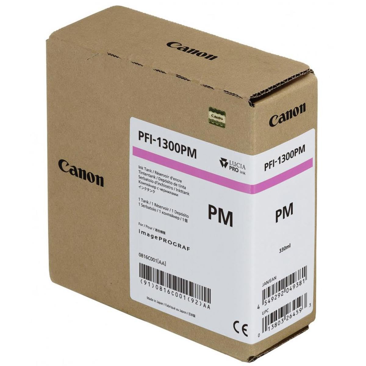 【新品未開封】キヤノンPFI-1300MBK image PROGRAFインク Amazon.com: Canon PFI-1300 330ml Pigment Ink Tank for