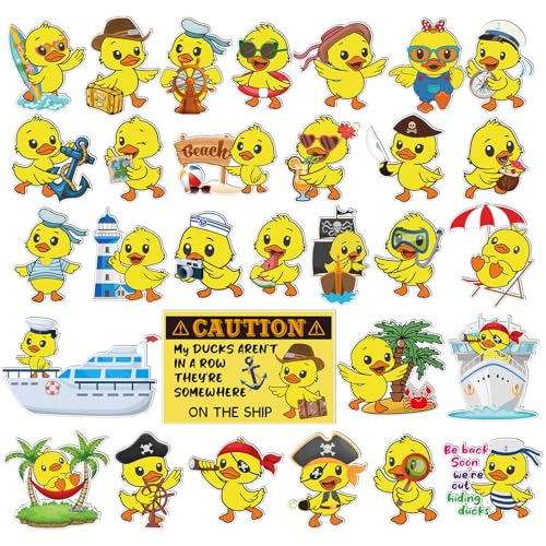 30 imanes decorativos en forma de pato para puerta