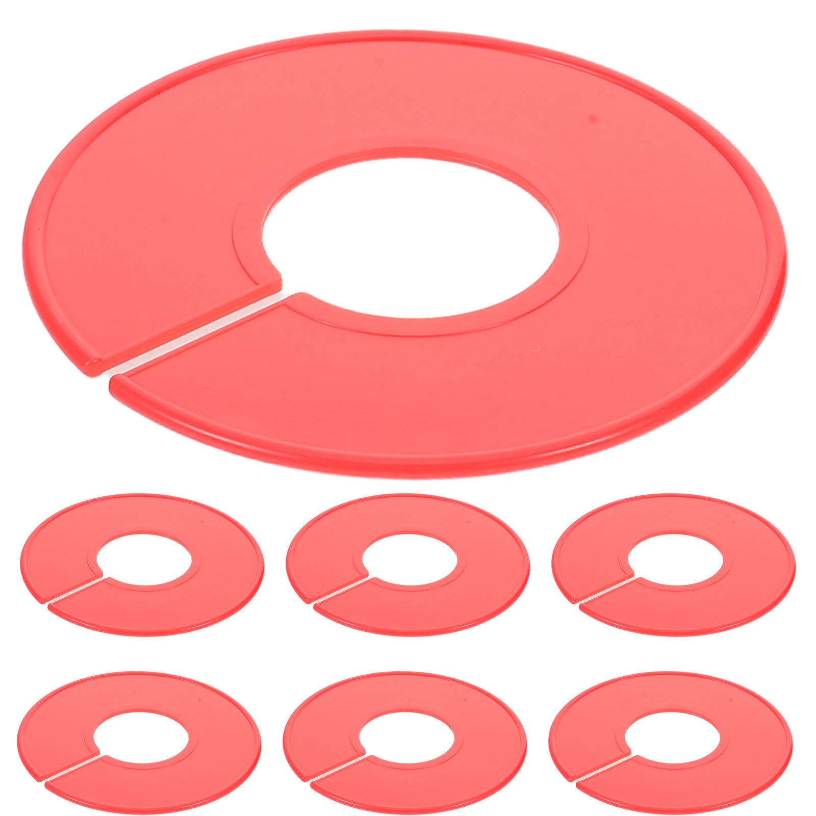 Divisores de Armario para Ropa Colgante Separadores Plásticos Reutilizables Color Rojo 20 Piezas