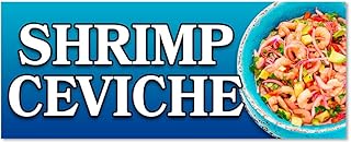 SHRIMP CEVICHE Vinyl Banner (Size Options) Small - 24x60