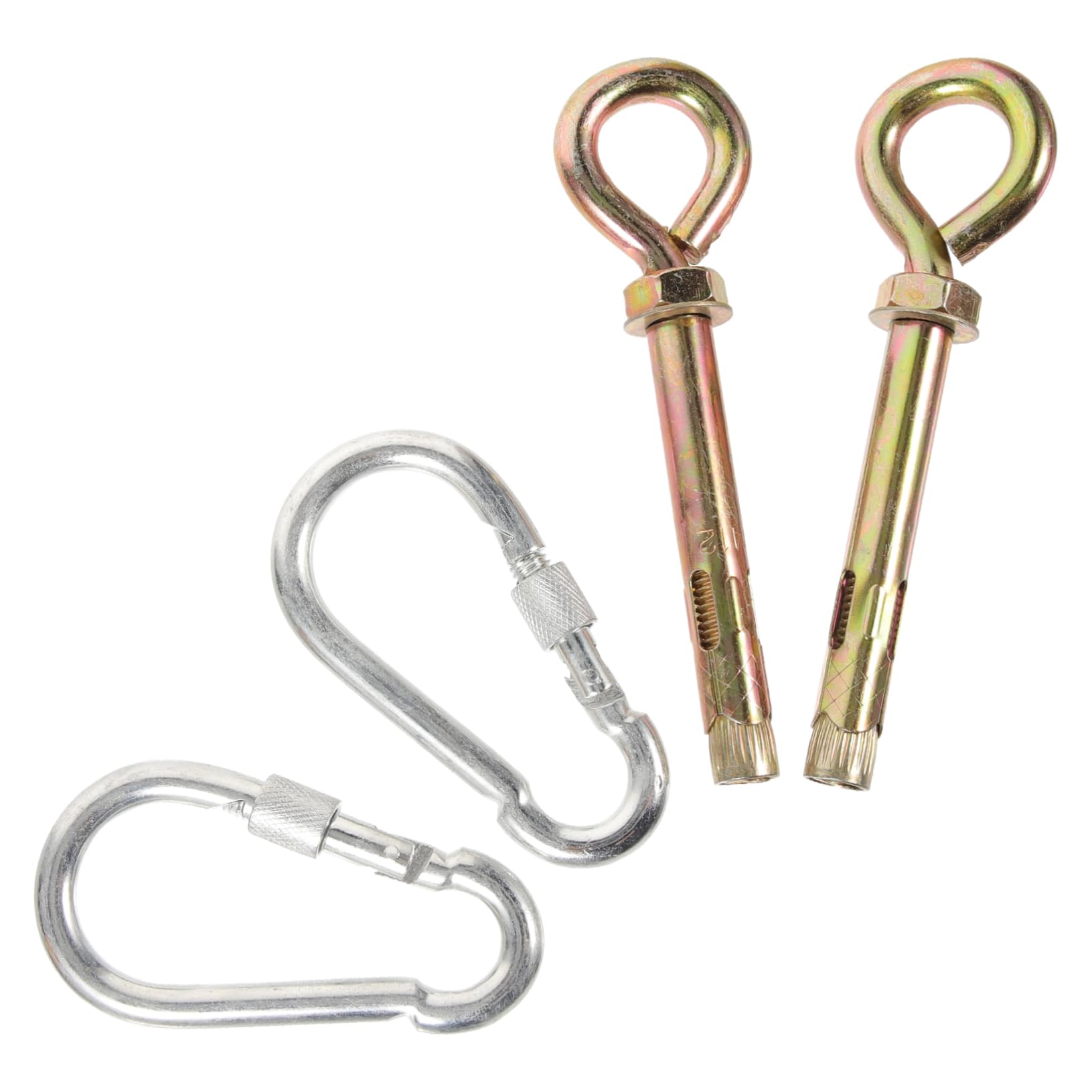 Gogogmee 1 Set Stainless Steel Basket Coat Hanger Heavy Duty Swing Hanger Sturdy Ceiling Hook