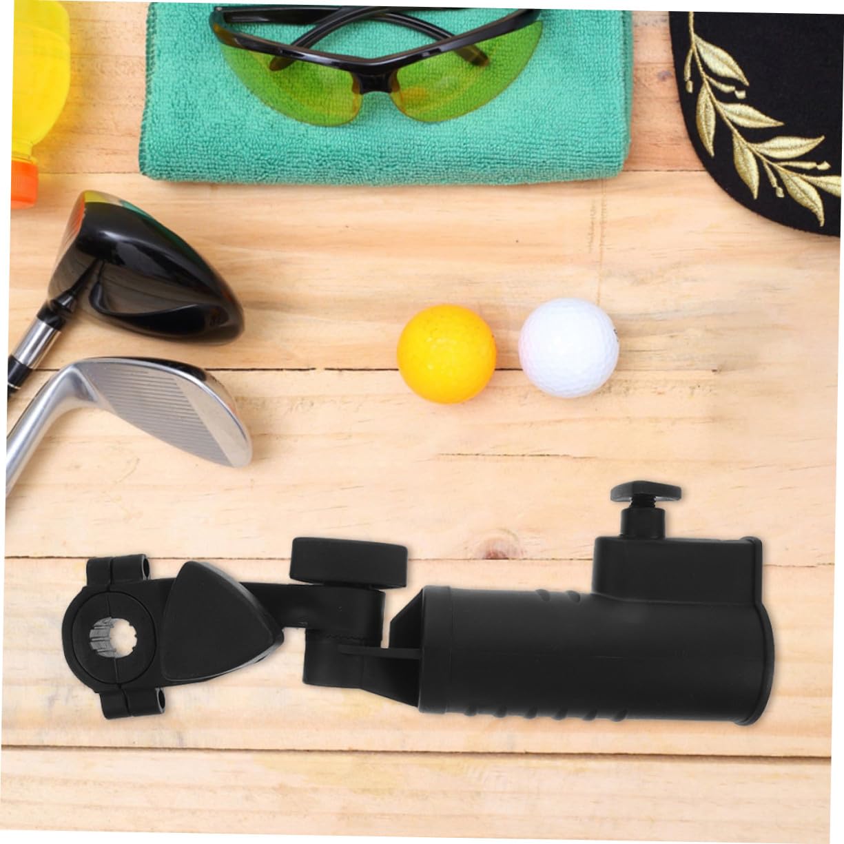 HANABASS 2 Stück Verstellbarer Golfwagen Regenschirmhalter Trolley Schirmständer für Golfbags Fahrräder Kinderwagen Strand Campingstühle Wetterfester Leichter und Robuster Schirmhalter