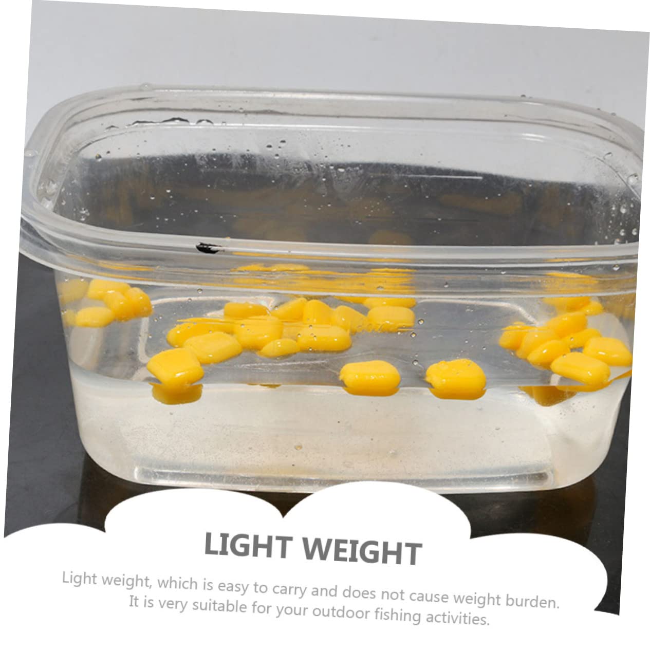 SUPVOX Esca Di Mais Esche Per Attrezzatura Da Pesca Esche Di Trote Piccole Da Pesca Affondanti Di Grano Di Mais Simulazione Di Per Carpe Plastica Yellow