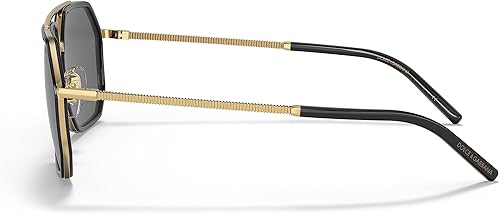 Miniatura 2 de Dolce & Gabbana DG2285-0281 Gafas de Sol DoradoNegro wPOLAR GRIS 2.362 in, DoradoNegro